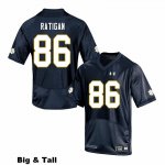 Notre Dame Fighting Irish Men's Conor Ratigan #86 Navy Under Armour Authentic Stitched Big & Tall College NCAA Football Jersey HOY3199OJ